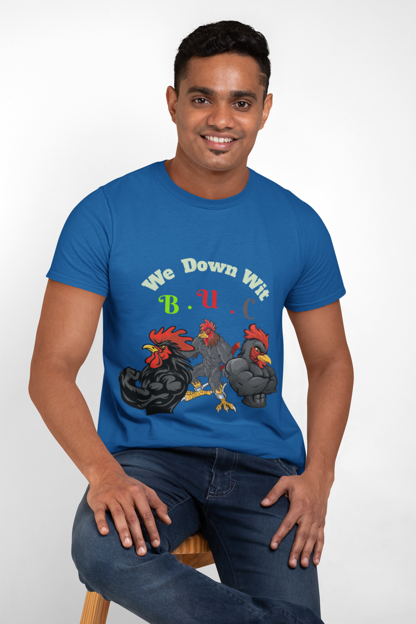Unisex Heavy Cotton Tee - We Down Wit B.U.C - Bold Graphic Tee for Casual Vibes