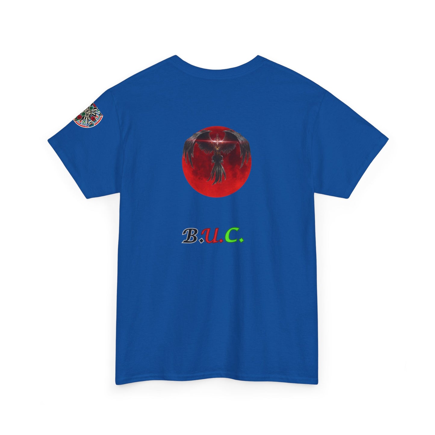 Celestial Phoenix Unisex Heavy Cotton Tee - Embrace the Sun and Moon