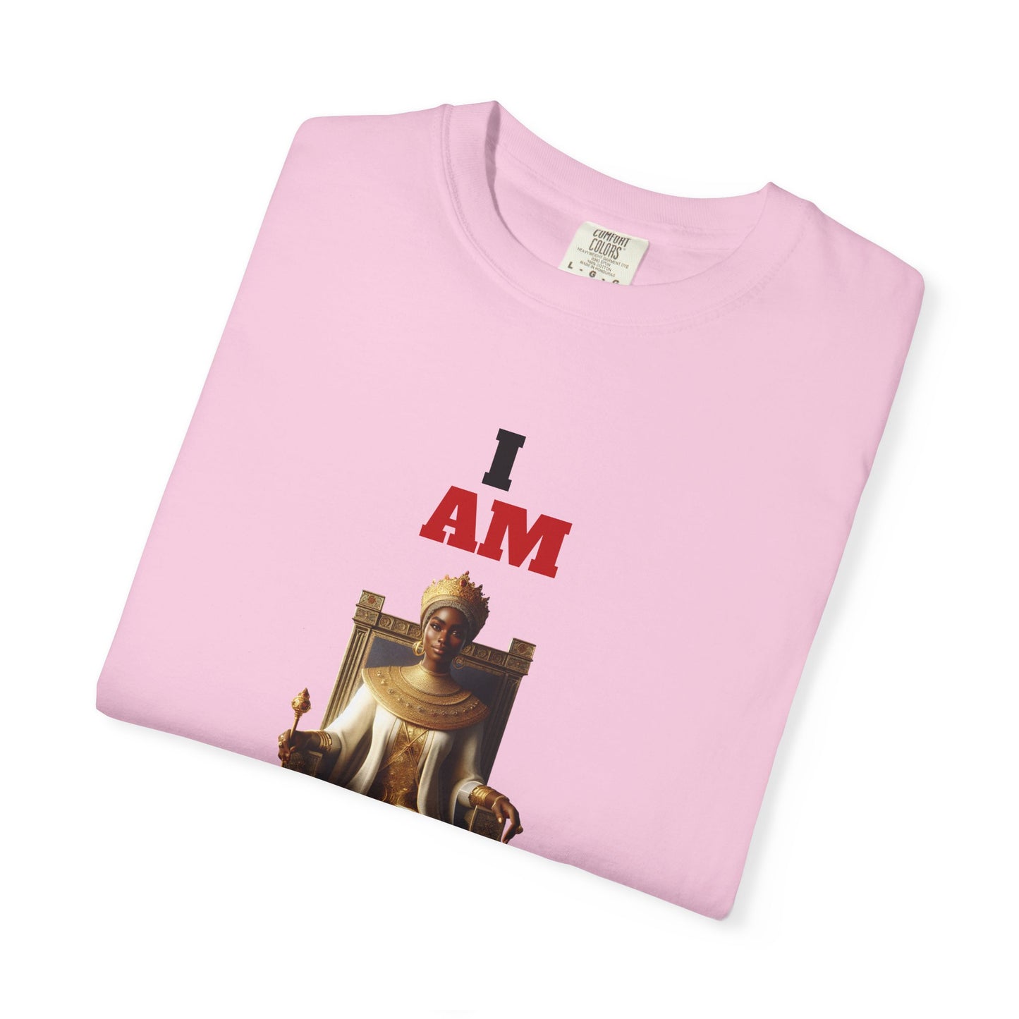 Unisex Garment-Dyed T-Shirt with 'Queen Mother' Design - Empowering Apparel for Celebration and Everyday Wear