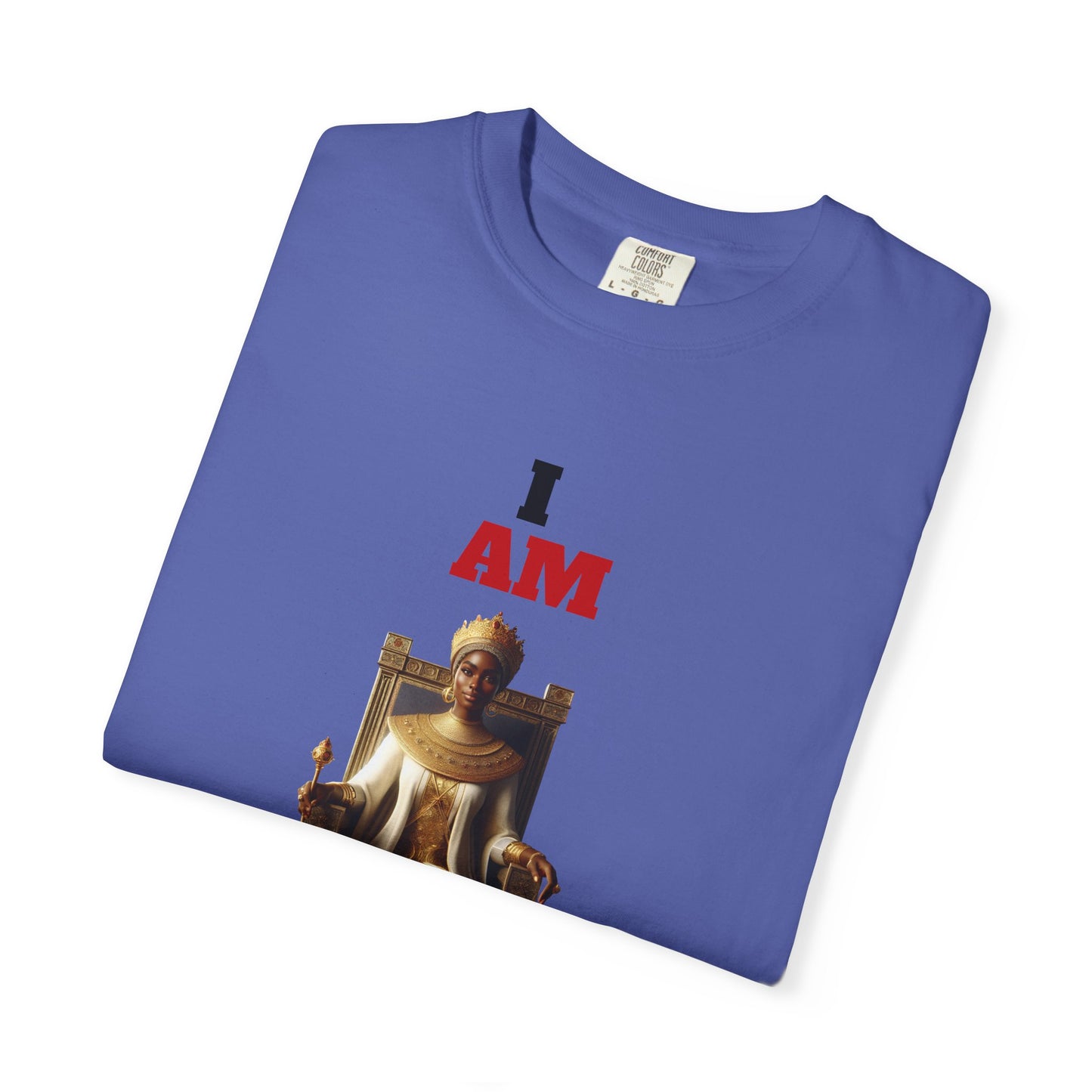 Unisex Garment-Dyed T-Shirt with 'Queen Mother' Design - Empowering Apparel for Celebration and Everyday Wear