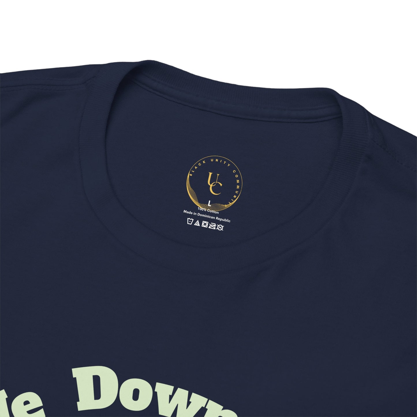 Unisex Heavy Cotton Tee - We Down Wit B.U.C - Bold Graphic Tee for Casual Vibes