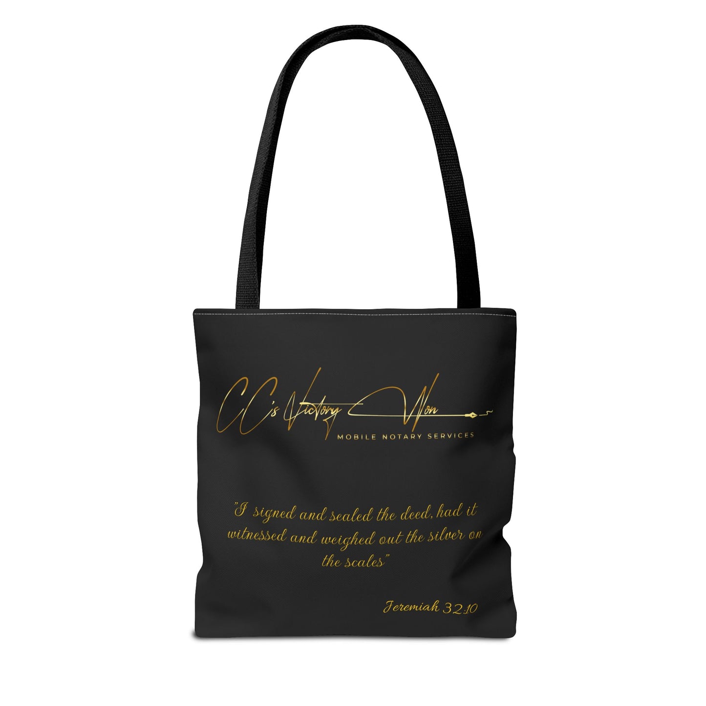 Elegant Mobile Notary Services Tote Bag - C.C.'s Victory Won