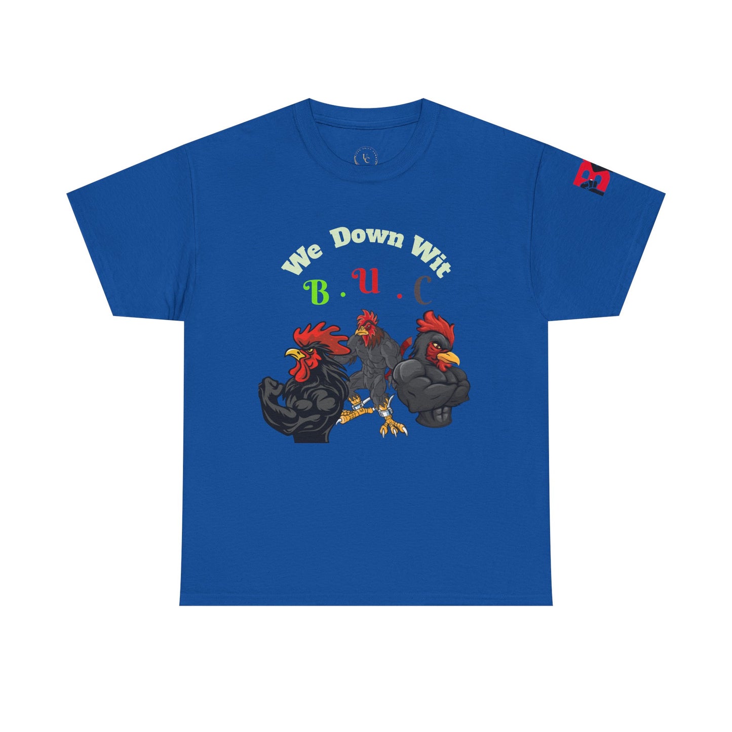 Unisex Heavy Cotton Tee - We Down Wit B.U.C - Bold Graphic Tee for Casual Vibes
