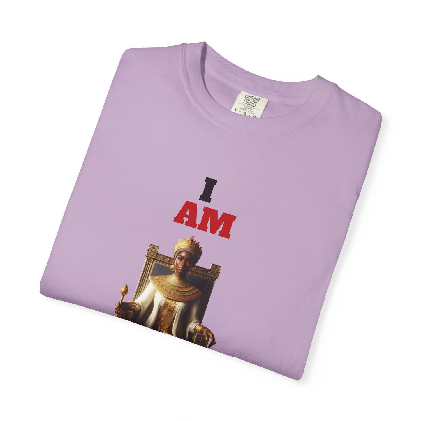 Unisex Garment-Dyed T-Shirt with 'Queen Mother' Design - Empowering Apparel for Celebration and Everyday Wear