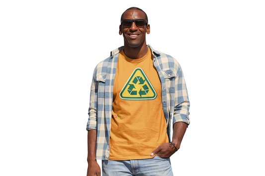 Eco-Friendly Unisex Heavy Cotton Tee - 'Recycle Me' Graphic