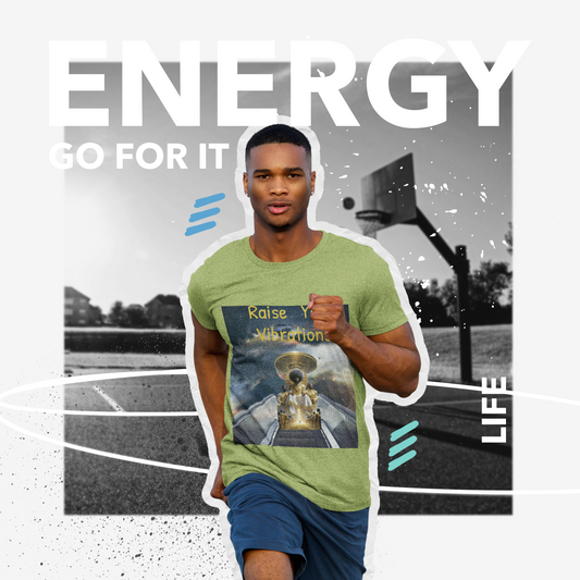 Cosmic Vibes Tee, Raise Your Vibrations T-Shirt, Unisex Graphic Tee, Spiritual Shirt, Meditation Apparel, Celestial Gift