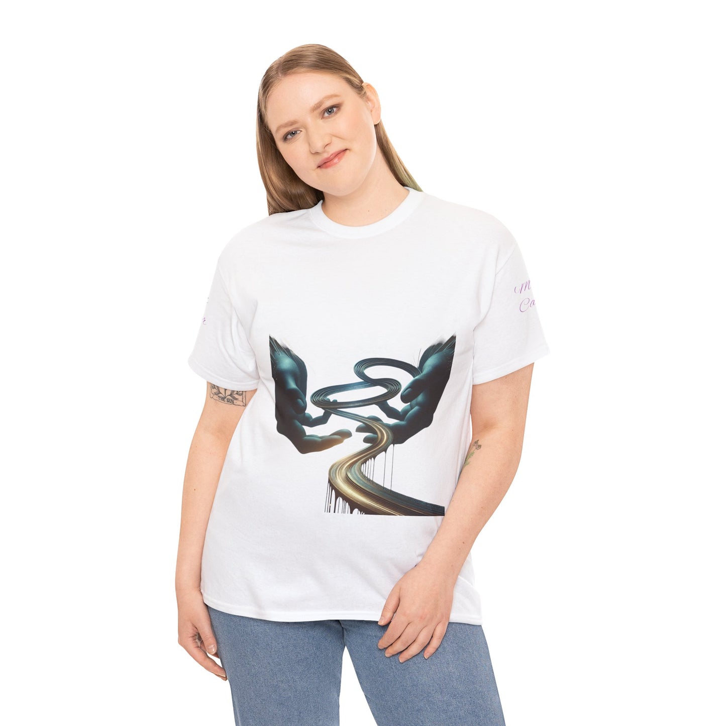 Artistic Hands Tee - Unisex Heavy Cotton T-Shirt for Creative Souls