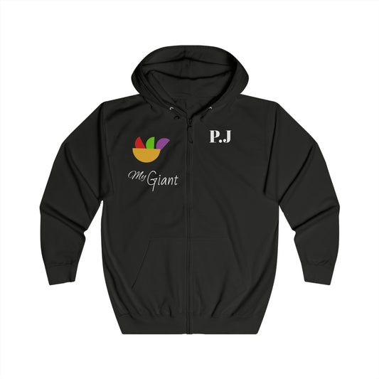 Zip Hoodie with Colorful Leaf Bowl Graphic Giant ware