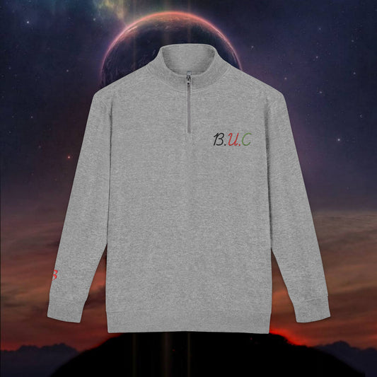 Cozy Embroidered Unisex Fleece Pullover, Perfect Gift for Holidays, Casual Wear, Travel, Outdoor Adventures, Cozy Layering