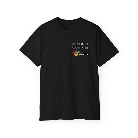 Count On Us Giant T-Shirt — 'Count on Me, Count on Us' Community Tee